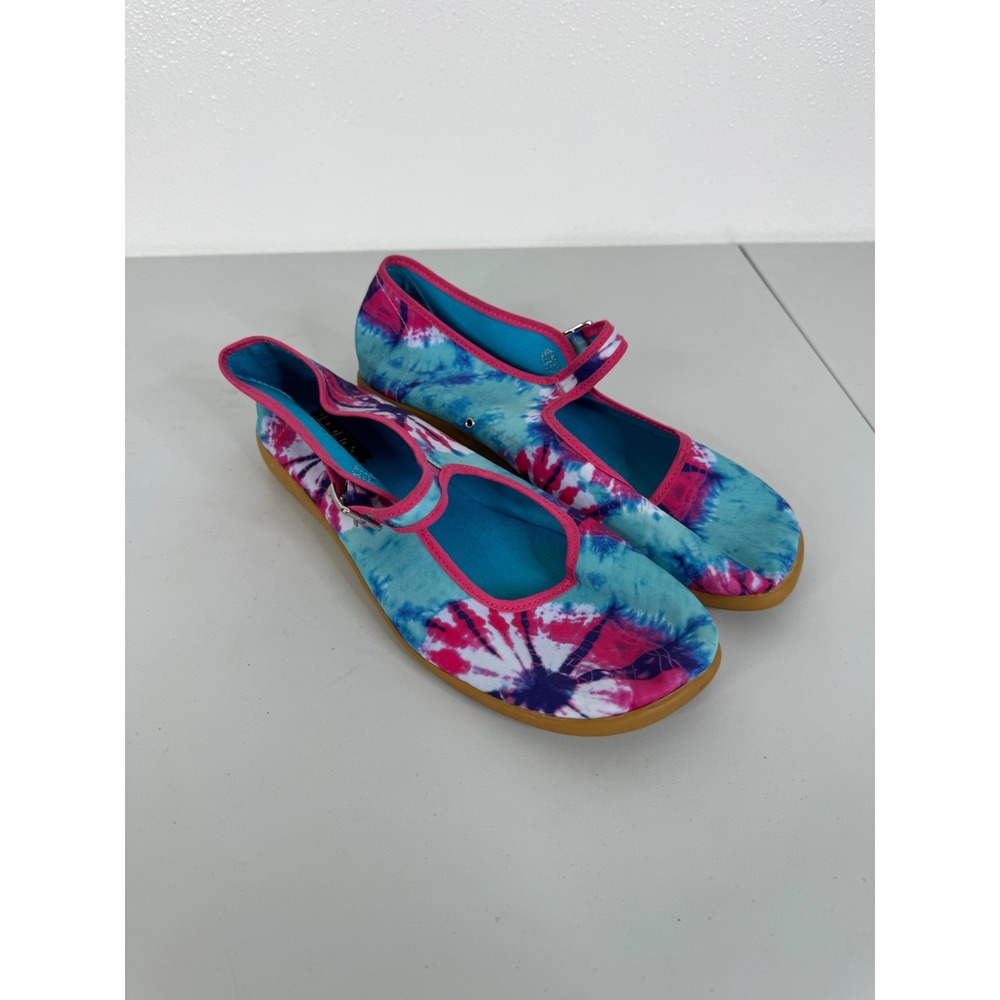 Hot Chocolate Design Chocolaticas Tie Dye Mary Jane Flats Blue Pink Size 40